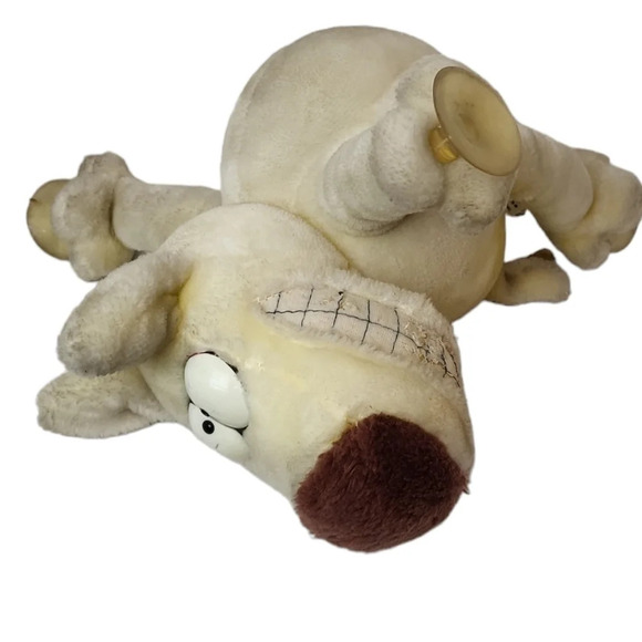 Mother Goose & Grimm PLUSH Toy Grimmy Dog 1989 Suction Cups Window Cling - Picture 6 of 6